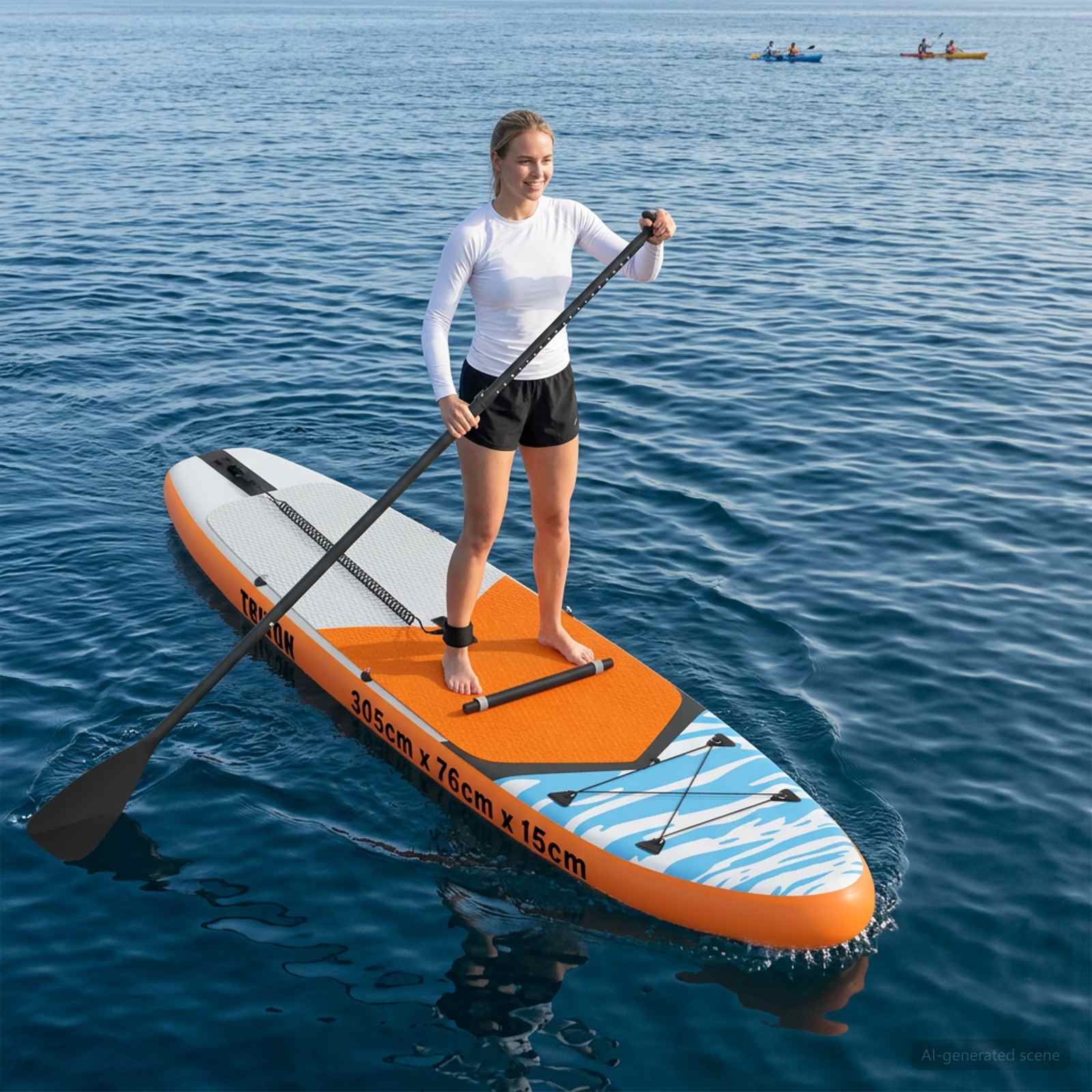 SUP Board mit Sitz 2 in 1 TRITON 305 x 76 x 15 cm Blau für