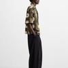 Zara Loose Cotton Sun Print Short Sleeve Shirt Men Shirts Khaki 5820820-505