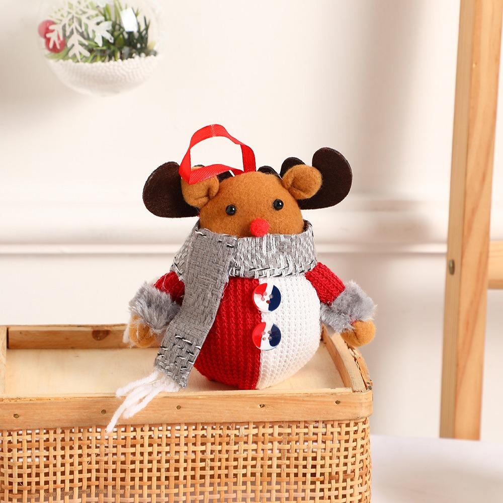 Tabletop Doll Christmas Plush Snowman Doll Realistic Christmas Doll Decorations  Party Supplies