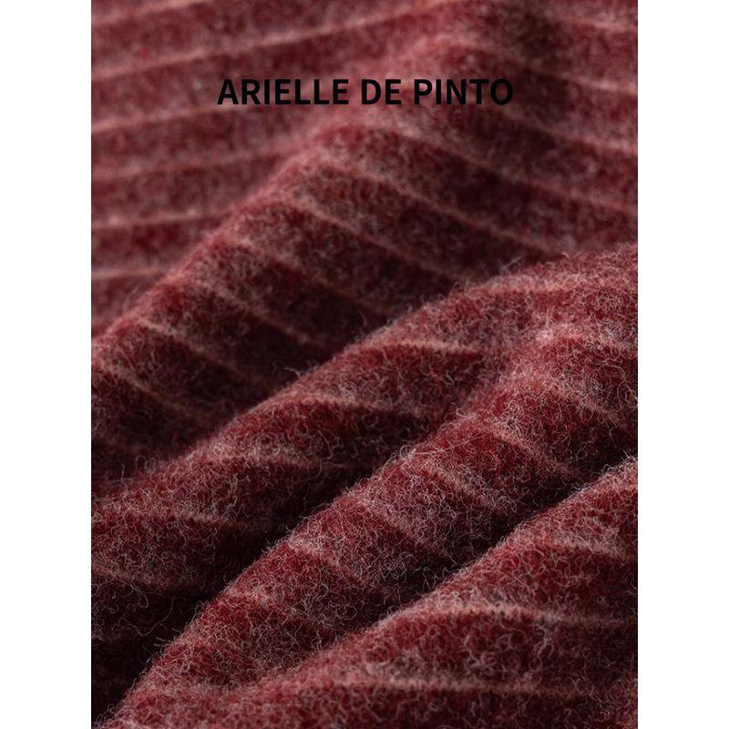 French Arielle De Pinto Winter Hooded Jacket for Boys and Girls, Auspicious Year Wool Sweater Jacket