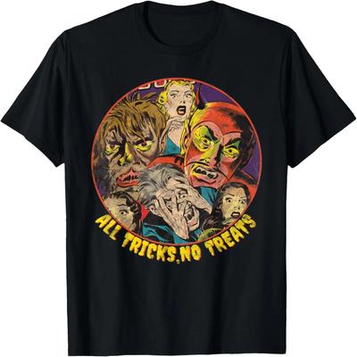Halloween Hrůza  Všechny triky žádné pamlsky  Vintage komiksové tričko