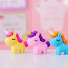 3Pcs/Lot Cute Cartoon Unicorn Eraser Kawaii 3D Pony Detachable Pencil Eraser Rubber For Kids School Student Stationery Gifts