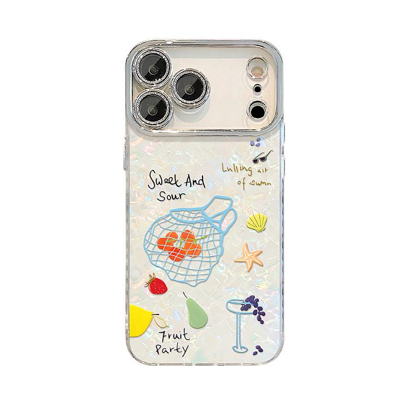 A bag of tomato bracelets for Apple 11promax mobile phone case iphone11 summer dopamine 11 shell pattern