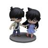 Detective Conan Shinichi Kudo Ran Mori Chibi Figures Century Hand-Holding Scene Desktop Ornament Pc Case Decor For Anime Fans