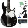 BB234 BL (Black) Bass Guitar Beginner 12-Piece Set [Includes Headphone Amplifier] Yamaha