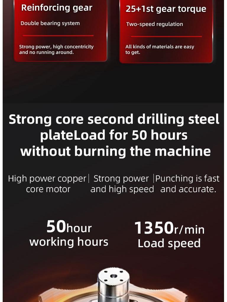 21V Cordless Handheld Drill & Electric Screwdriver with Multifunctional Impact for Home Renovation