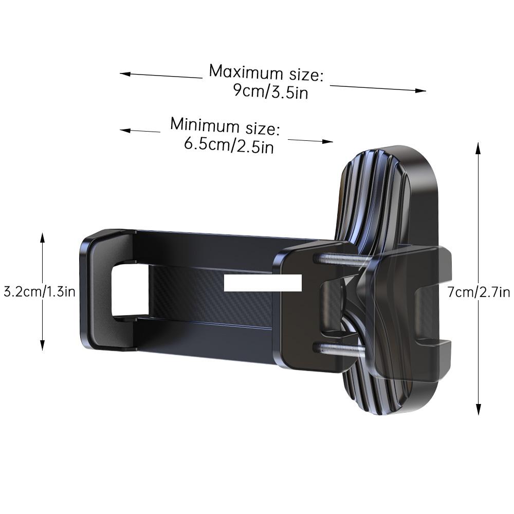LRBH Magnetic Phone Holder 360° Adjustable Retractable Clamp Universal Hands-Free for Gym Forklift Kitchen Fits All Phones 6