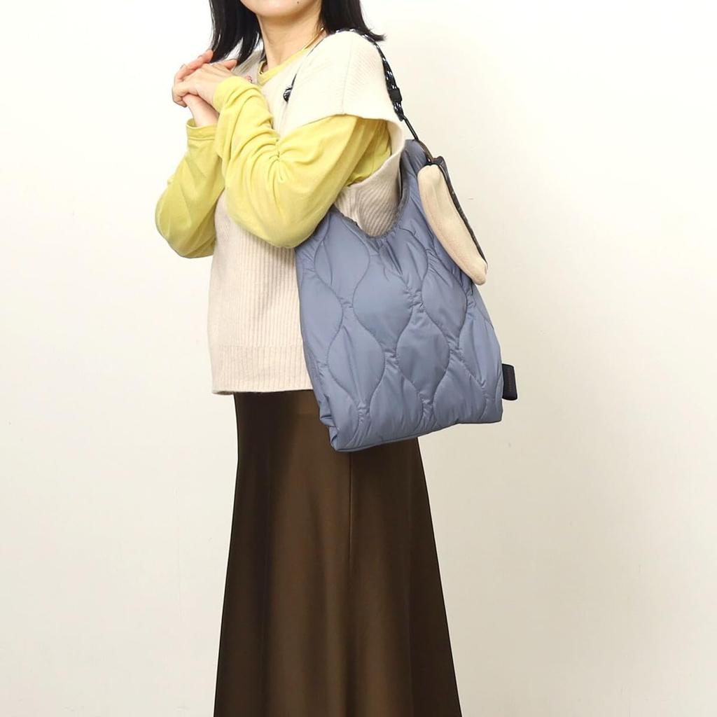 Cuco Original Pattern Tape Quilted Market Style Bag 2553111207 Blue (370)