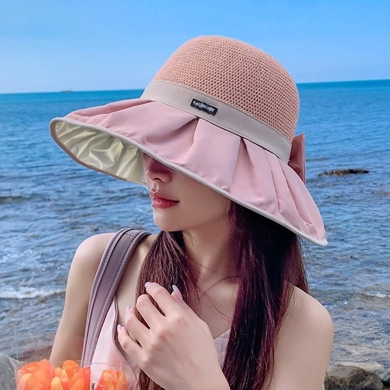 Large Brim Sun Hat for Women To Cover Face and Protect Against UV Rays In Summer Sun Riding Outdoor Sunshade Mountaineering Hat