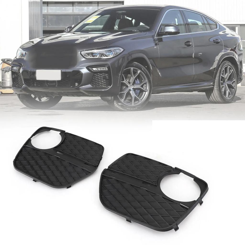 Auto Accessories 51117312605 51117312606 Front Bumper Fog Light Grille Cover Replacement Lower Grille Trim for E71
