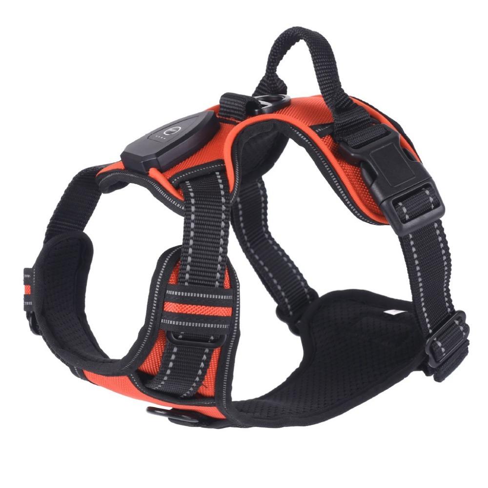 Leuchtendes LED-Hundegeschirr Wiederaufladbar Verstellbar Leuchtendes Haustier-Brustgeschirr Blinkendes Gepolstertes Halsband Hund Leuchtweste für Nachtspaziergänge