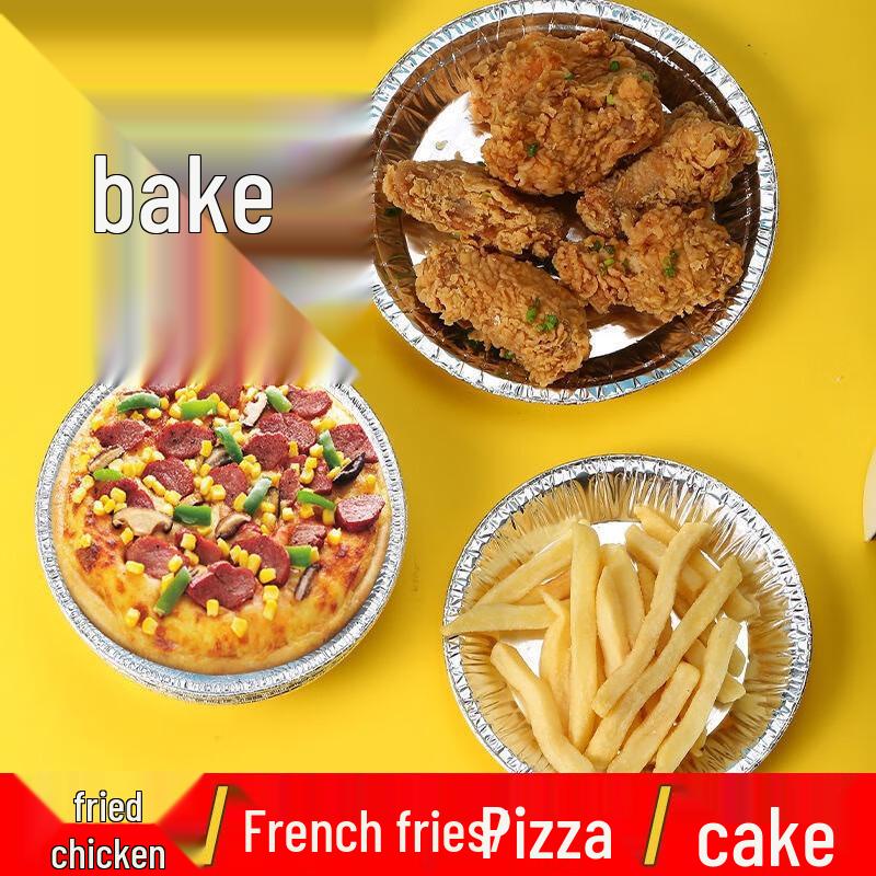 Fumede Round Disposable Aluminum Foil Bowls