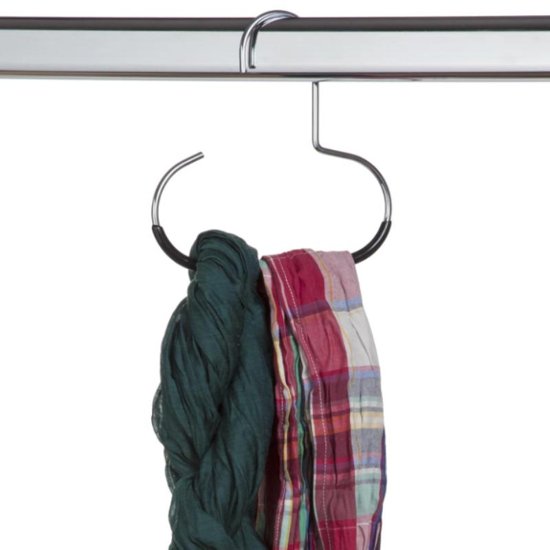 5/10/15 Pack Scarf Ring Hangers,Multi-functional Non-slip Hooks for Hanging Belt,Closet Organizer Accessory Holders for Ties Bag