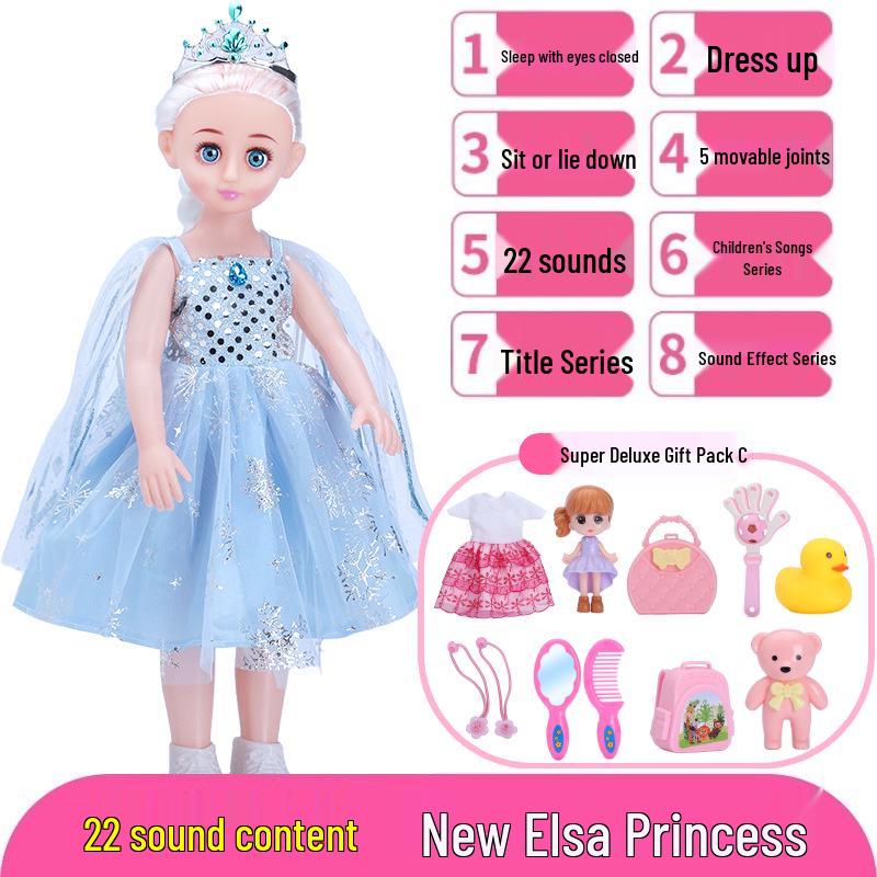 Interactive Smart Doll Set with Changeable Clothes - Princess Toy for Girls, Perfect Birthday Gift