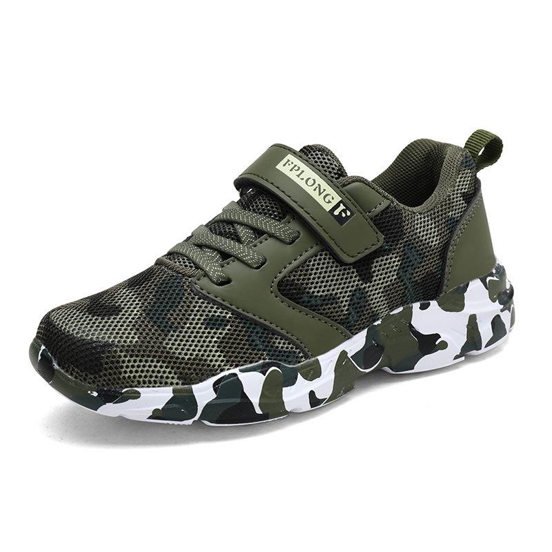 Teen non-slip children's sports shoes student model mesh breathable soft bottom run