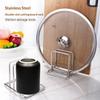 Rustproof Stainless Steel Kitchen Rack Countertop Stand Holder for Pot Lids Cutting Boards Baking Tools Storage