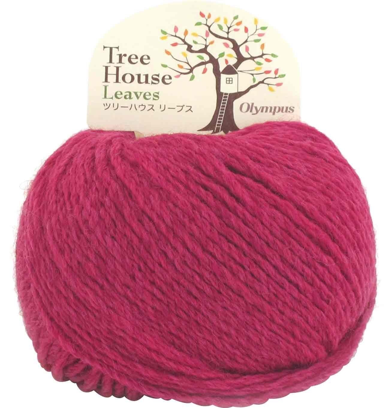 

Olympus Treehouse Leaves Medium Set of 5 Balls Yarn, Thick, Col. 6, Pink, 40g, Approx. 72m,