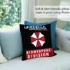Horro R-Resident E-Evil Pillow Case Short Plush Double-sided Print Square Throw Pillow Covers Sofa Home Cushion Decor