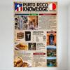 Puerto Rico Knowledge Legendary Angeles Metal Tin Sign, Home Decor for Bathroom, Kitchen, Bar - Puerto Rican Culture, Food, Attr