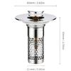 Universal Anti-Clog Push-Type Wash Basin Drain Filter and Deodorizing Stopper