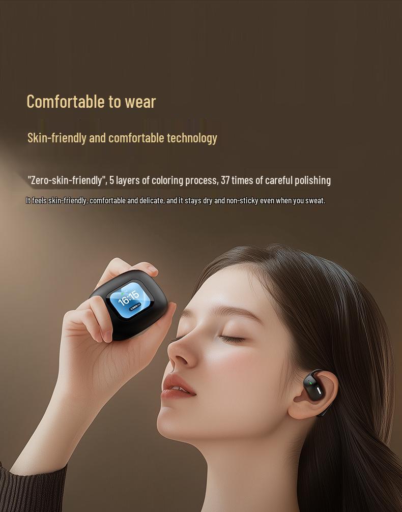 Cross-border AI Translation Bluetooth Earphones with Touch Control & Display - Over-ear & In-earless Wireless OWS