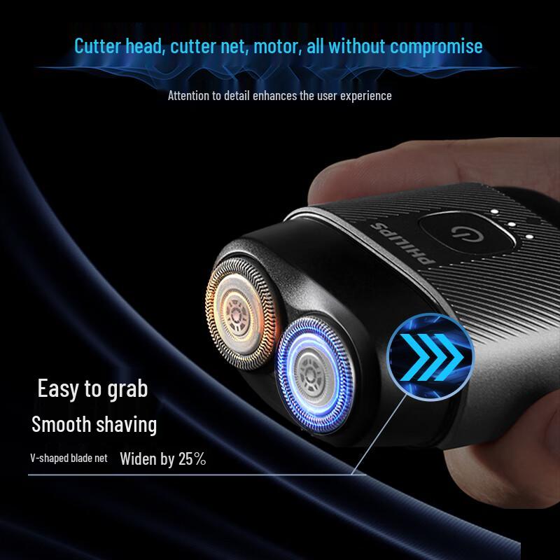 Philips Pebble-Shaped Portable Electric Shaver