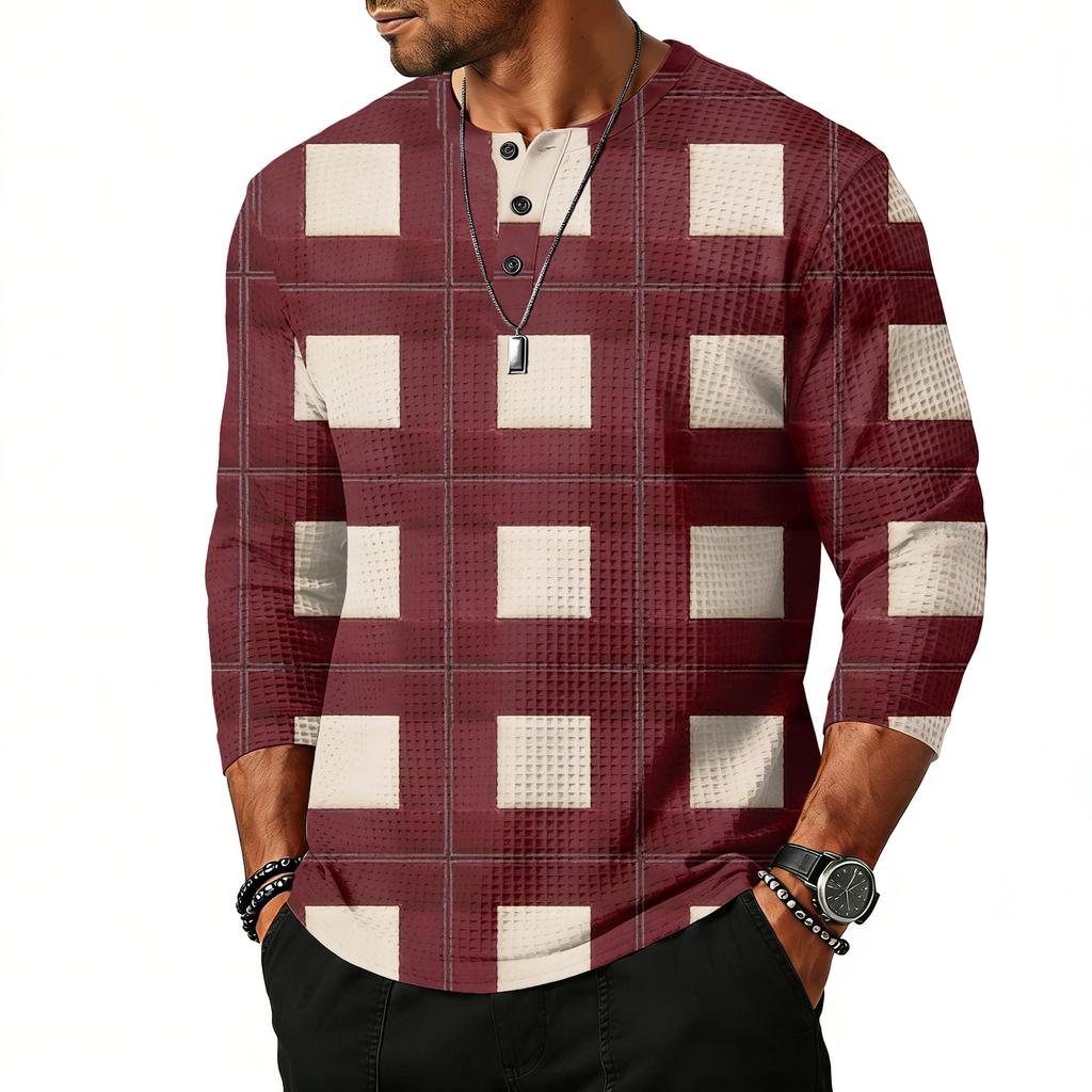 Herrtopp med raglanärm och trekvartsärm