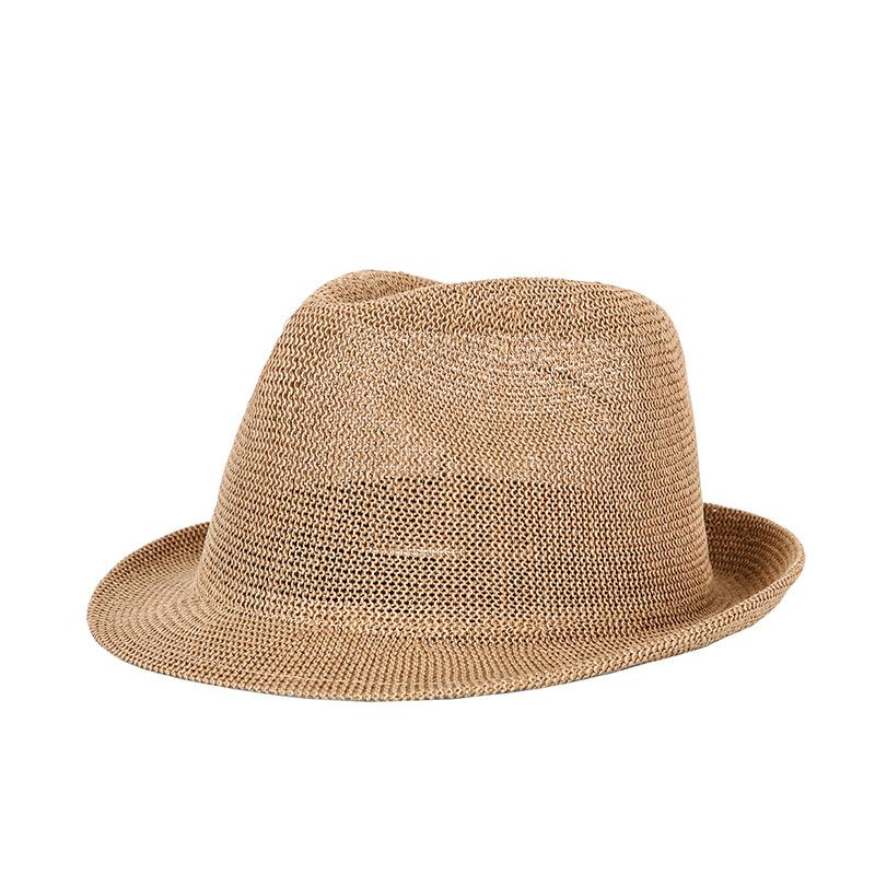 Hat Summer Top Hat European and American Version of Grass Yarn Sunshade Neutral Male and Female Jazz Hat