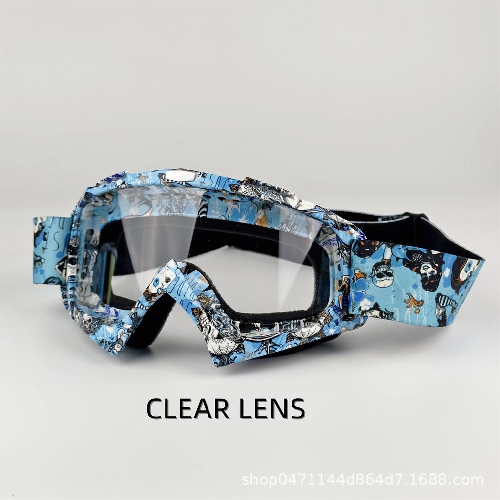 Goggles Riding Glasses Outdoor Motorcycle Off-Road Goggles ATV Men's and Women's Mountain Bike Bike Windshield Lenses