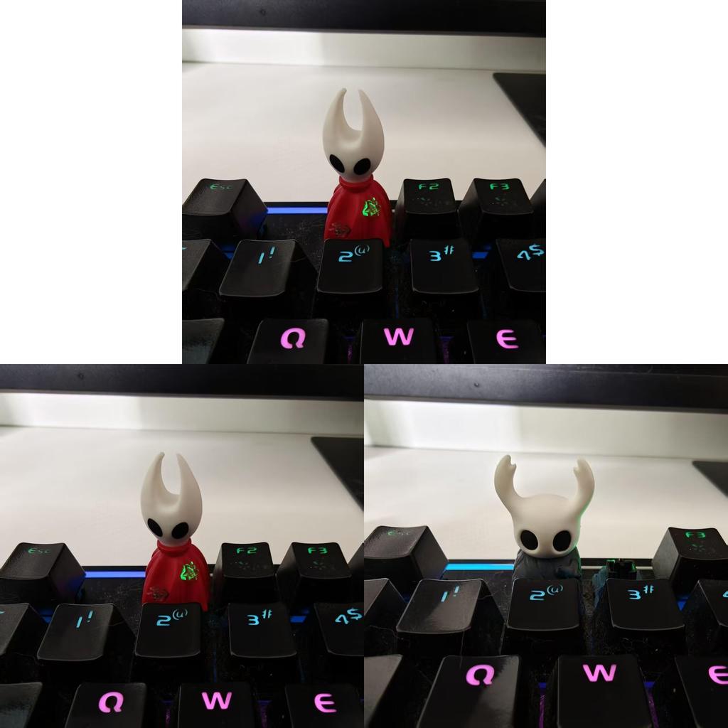 Hollow Knight Pvc Keycap Set With Bee And Knight Design For Gaming Enthusiasts