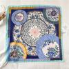 Foreign Style Small Silk Scarf 71cm Square Scarf Hangzhou Silk Imitation Silk Scarf Professional Women's Scarf Decorative Small Silk Scarf