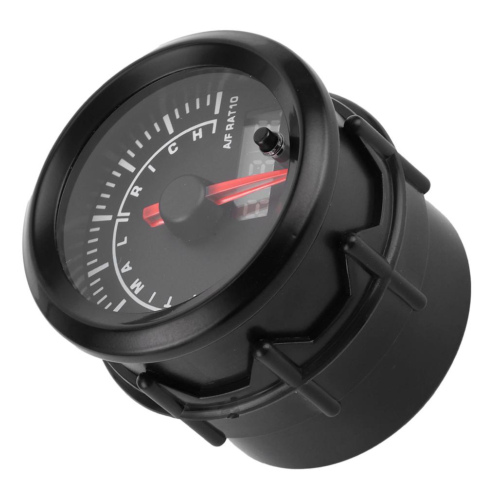 Universal Air Fuel Ratio Gauge Pointer LED Digital Display 52mm Dia Auto Instrument