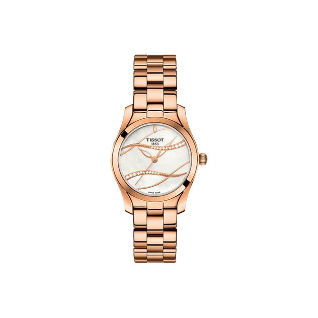 

TISSOT Wave Collection Quartz Movement 30m Water Resistance Women s Watch 30mm White Dial T112.210.33.111.00 Regular Watch Box
