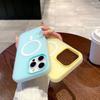 Couleur bonbon 2 en 1 Dragonne pour poignet et main Étui magnétique pour iPhone 17 16 15 14 Plus 13 12 Pro Max 11 pour Coque Magsafe Avec dragonne