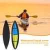 Kayak Cover 210D Heavy Duty Waterproof Canoe Cover Fade-Resistant Kayak Accessory UV Protection Kayak Storage Cover for Canoe Paddle Board SUP