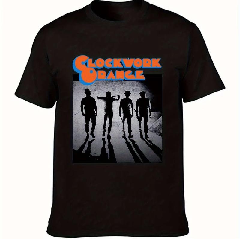 Men Women A Clockwork Orange Classic Movie Graphic T Shirt O Neck Short Sleeve Loose Fit Casual Summer Streetwear Unisex Daily Wear Tops Tees