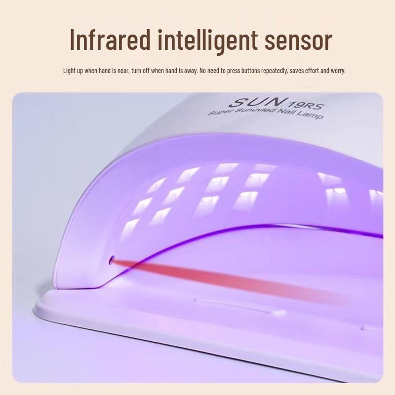 5-Second Quick Dry LED Nail Gel Lamp for Home & Salon Use