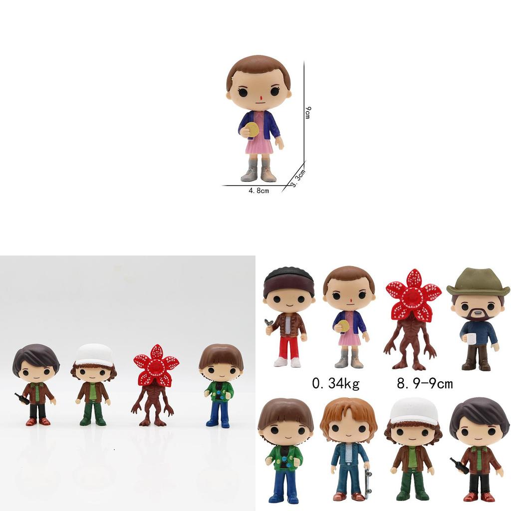 Stranger Things 5 Pvc Figure Set With Movable Heads For Collectors And Fans