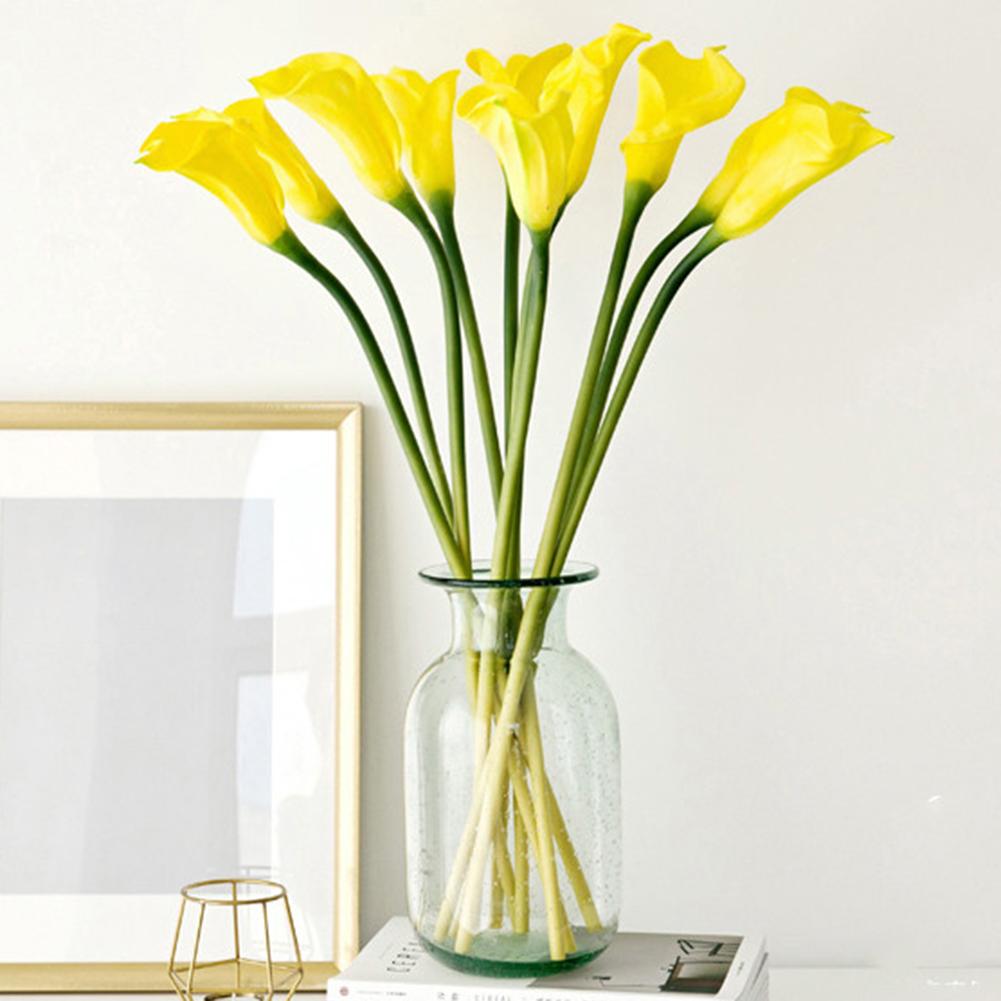 Künstliche Calla-Lilien Latex Calla-Lilie SNAIL GARDEN Lilien Natürliches Aussehen