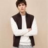 JOW Men's Premium Wool-Cashmere Blend Stand-Collar Sleeveless Vest