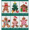 Cartoon Gingerbread Man Vianočné závesné prívesky Mäkká hlina Xmas Tree Decoration Festival