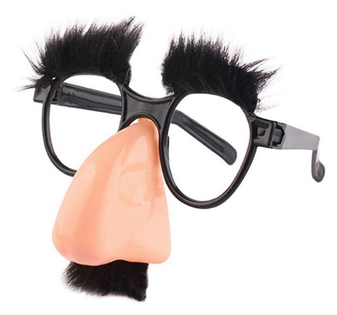 

CTLL JP Glasses Toy with Mouth Beard and Nose Halloween Party Costume April Fools Day Sunglasses Prank Funny Gift Entertainment