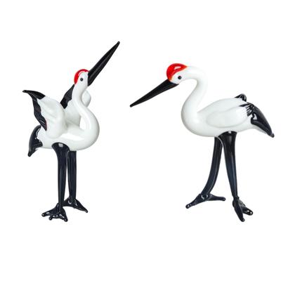 Kranichstatue, Storchfigur, Basteln, Tischdekoration, Vogelfiguren, Kranichfigur, stehende Kranichskulptur für Wohnzimmer