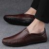 Fashion Handmade Mens Slip On Shoes Genuine Leather Male Business Shoes 2024 New Male Casual Shoes Classic Men Shoes Loafers