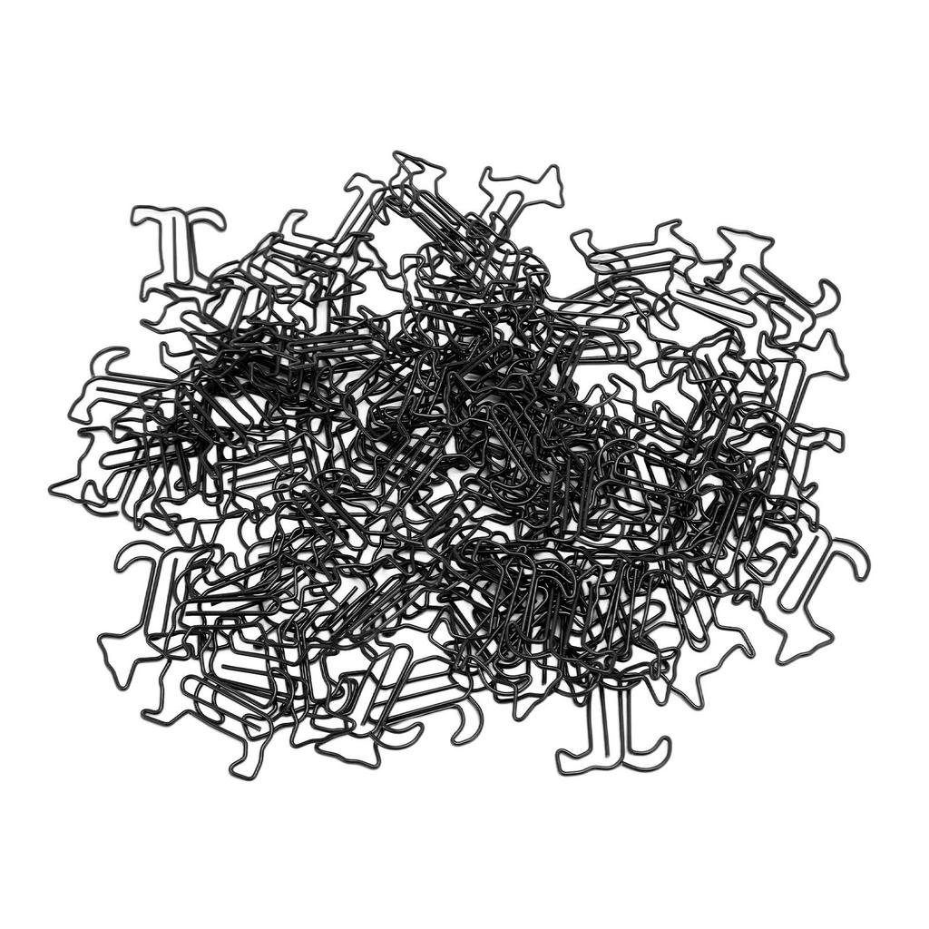 100pcs Dog Shape Paper Clips Creatively Cute Plated Metal Bookmark Paper Clips for Students Stationery