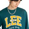 Lee FW22 Campus Style Printed Sweatshirt Men sweatshirt Green LMT003691101228A01743