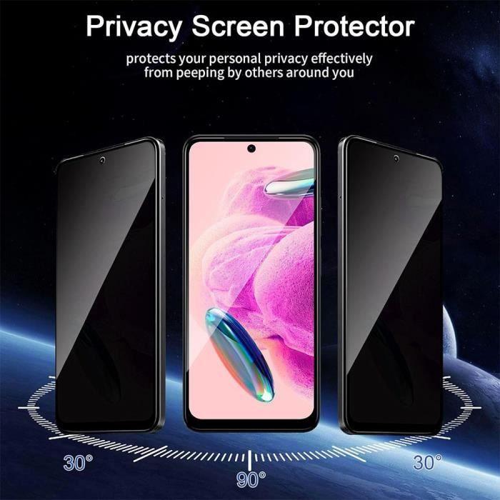 Protecteur d'écran - Xiaomi - Redmi Note 12S - Verre trempé - Anti-espion - Ultra fin
