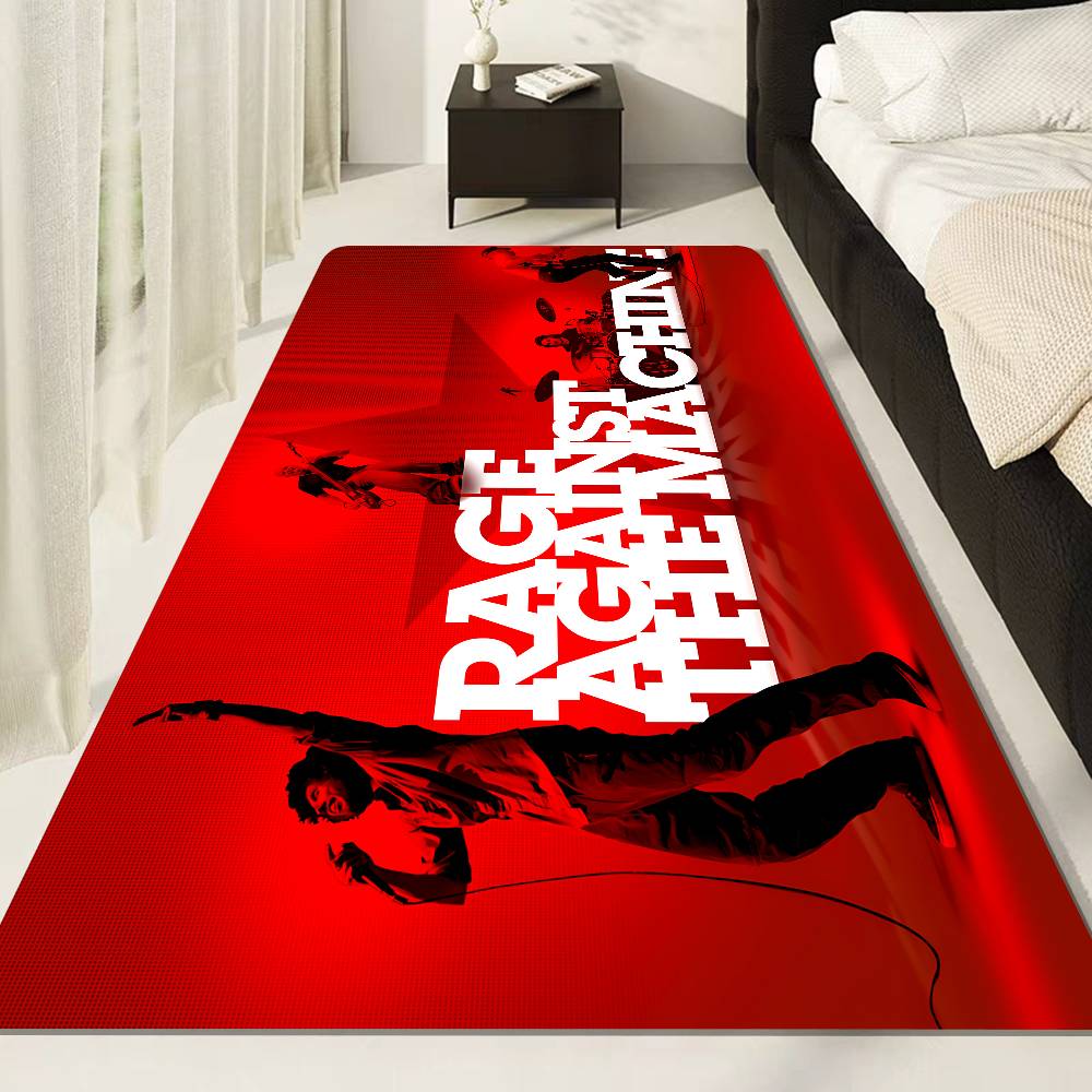 Rock Band Rage Against The Machine Room Mats Retro Multiple Choice Living Room Kitchen Rug Non-Slip Welcome Rug