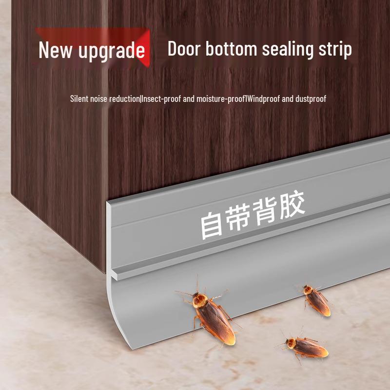

**New Special: 5 Yuan Off** Self-Adhesive Door Bottom Seal Strip - Soundproof & Windproof Brown 1 Piece (91.5cm) Waterproof Self-Adhesive