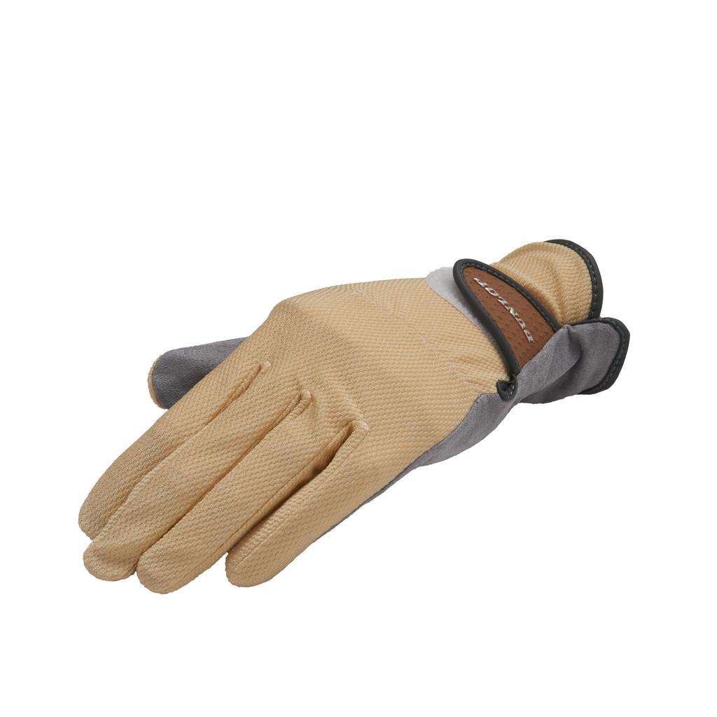Dunlop Tennis Gloves holes on the front fingers or both TGG0115W Beige M Women's (No palm) (for hands)